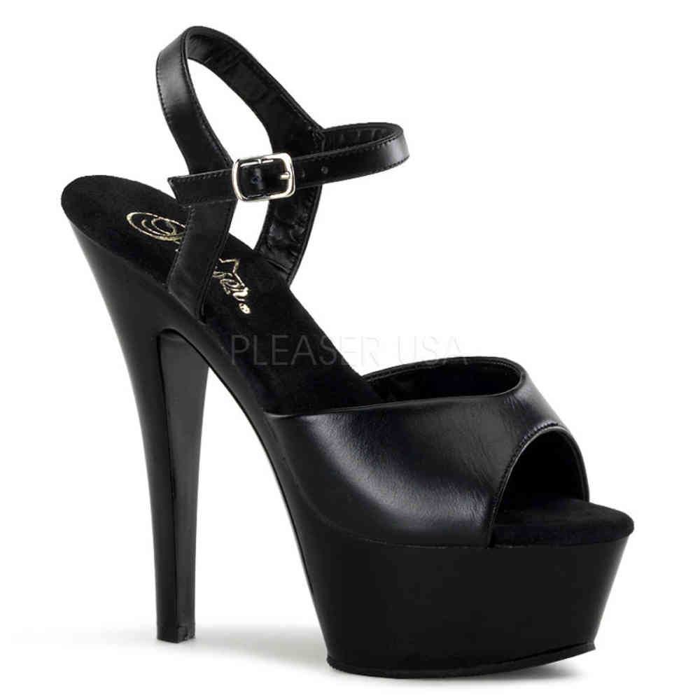 Pleaser - KISS209 Sandale à bride à la cheville - Noir Product image